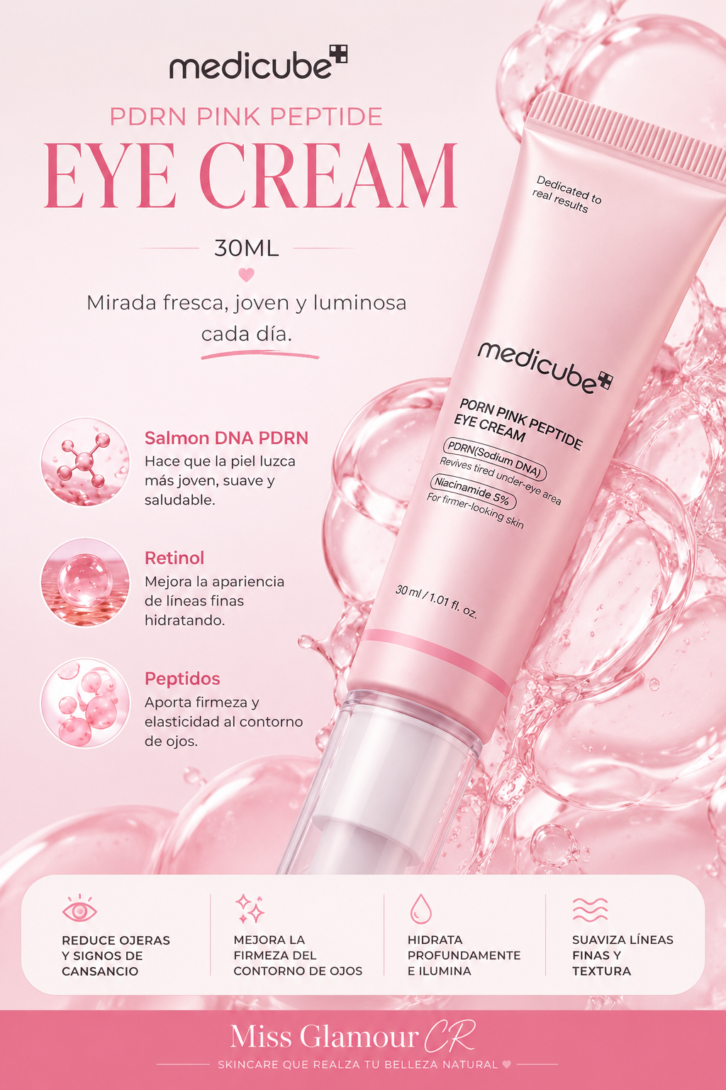 Medicube PDRN Pink Peptide Eye Cream 30ml