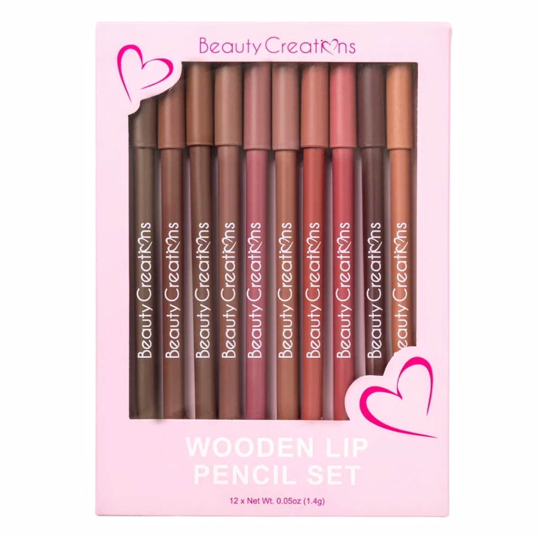 ✏️💋 Wooden Lip Pencil Set – Beauty Creations