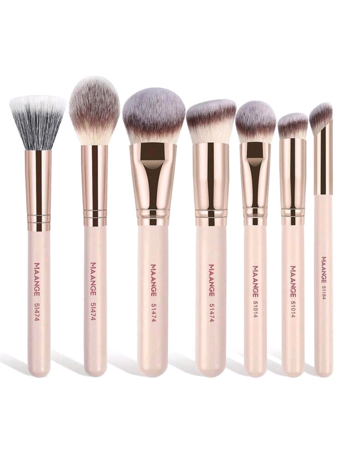 MAANGE Set de Brochas de Maquillaje x7 – Albaricoque