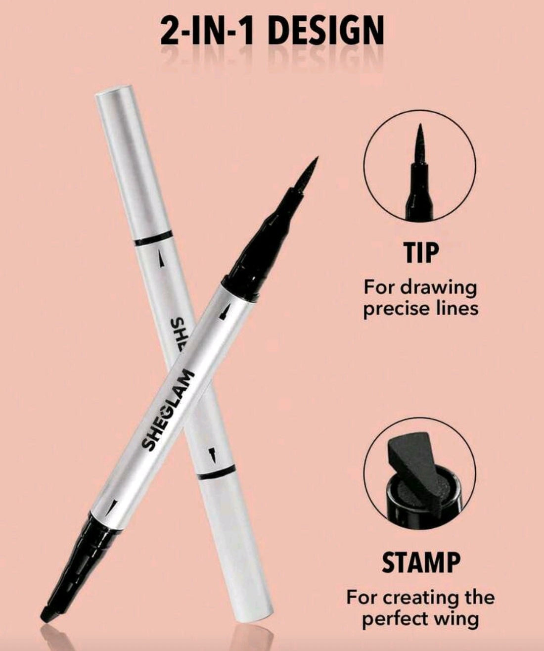 ✨ SHEGLAM – Delineador Duo Waterproof & Easy Removal
