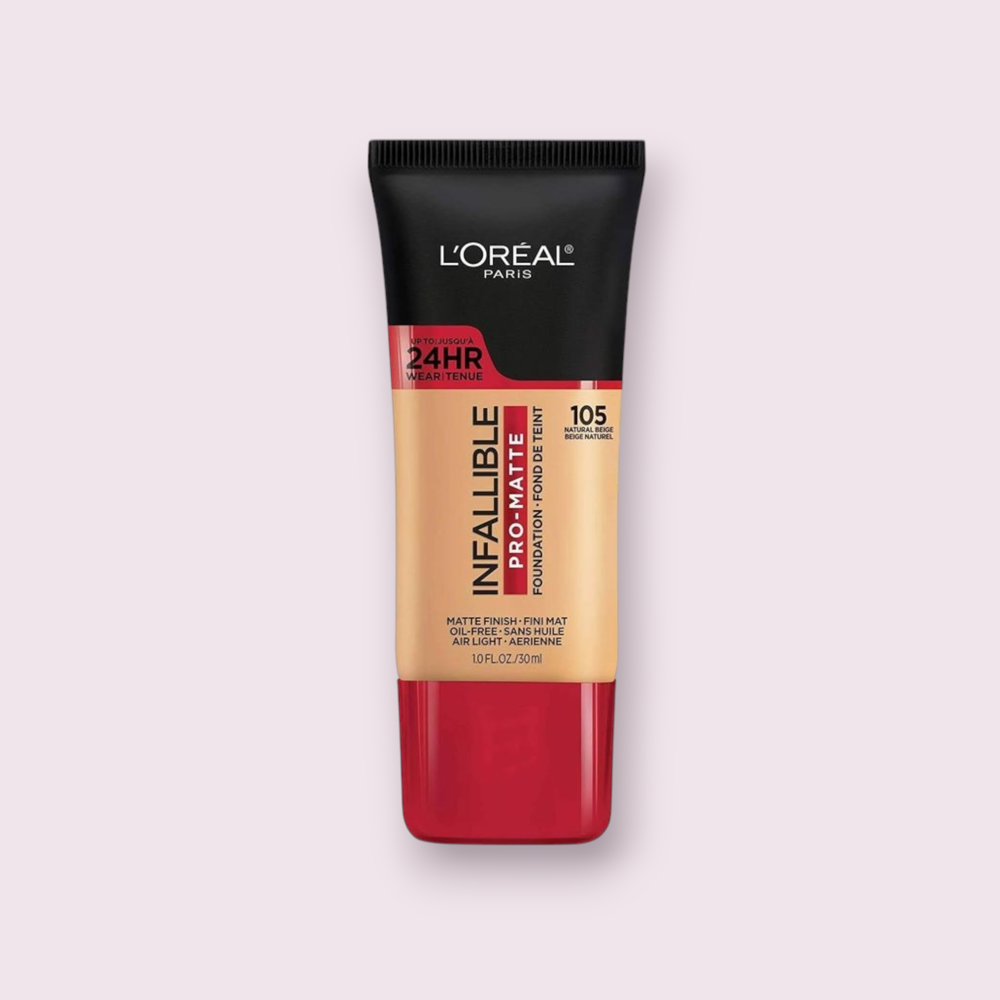 ⭐ Base L’Oréal Paris Infallible Pro-Matte 24H – Tono 105 Natural Beige