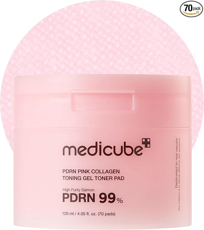 Medicube PDRN Pink Collagen Toning Gel Toner Pads (70 Pads)