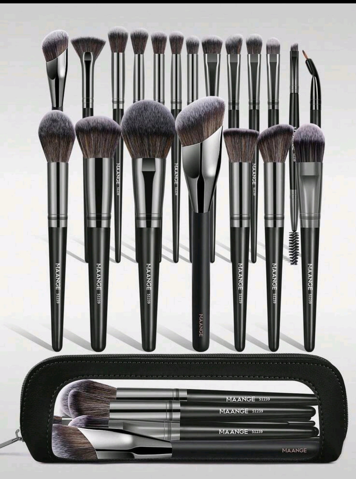 Set de Brochas MAANGE – 20 piezas con bolsito