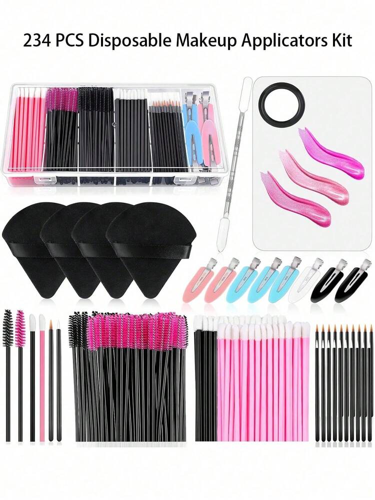 Kit Profesional de Aplicadores de Maquillaje Desechables 234 PCS