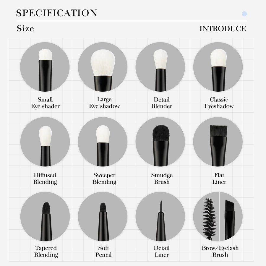 ✨ Set de Brochas Jessup T322 – 12 Piezas de Precisión Profesional ✨