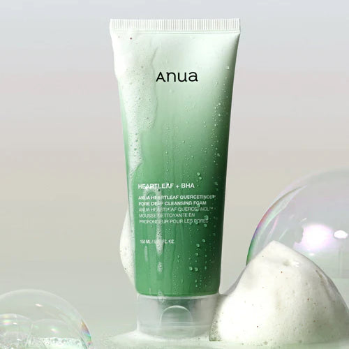 Anua heartleaf quercetinol pore deep cleansing foam