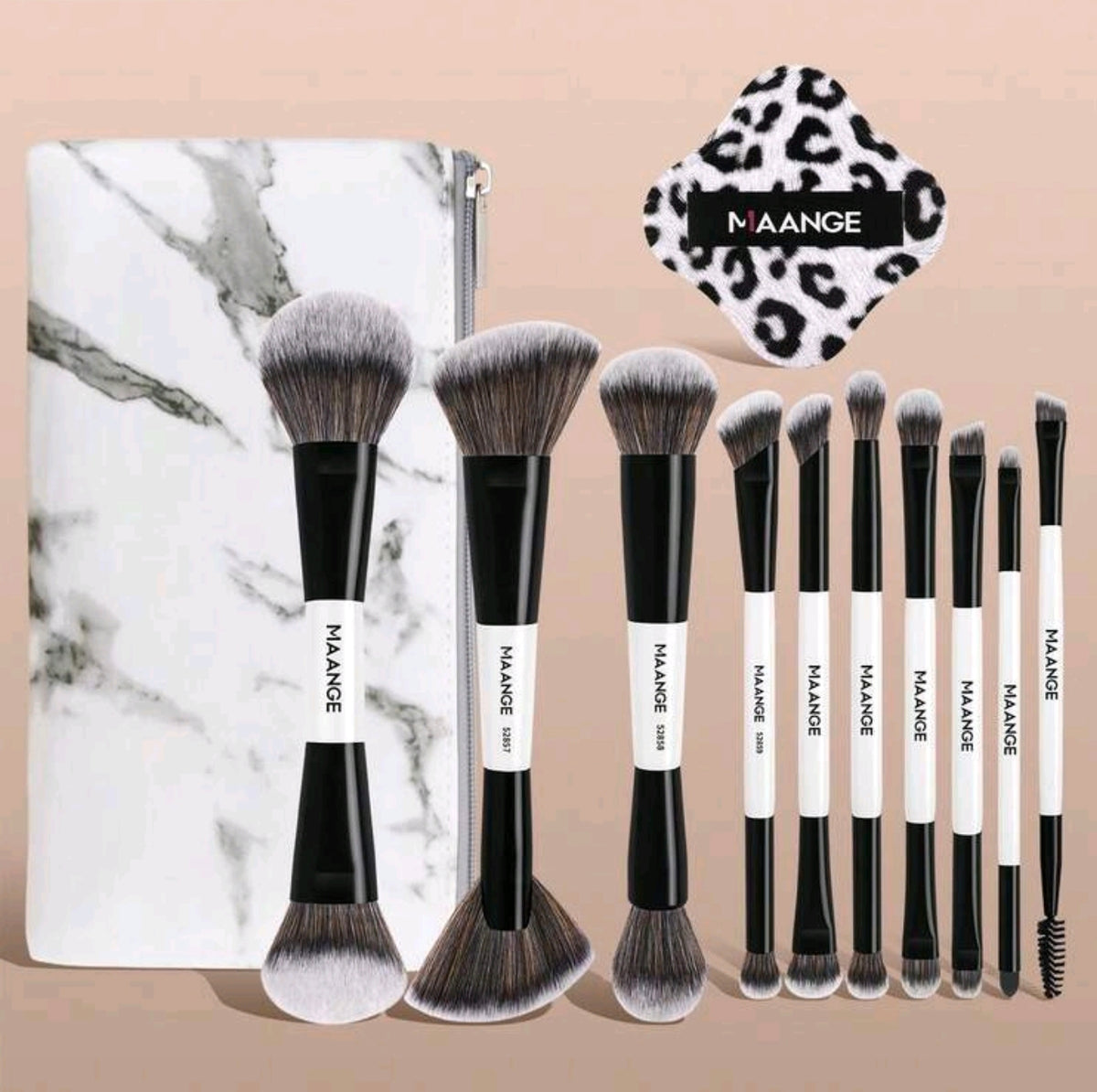 Set de Brochas MAANGE con Neceser – 12 piezas