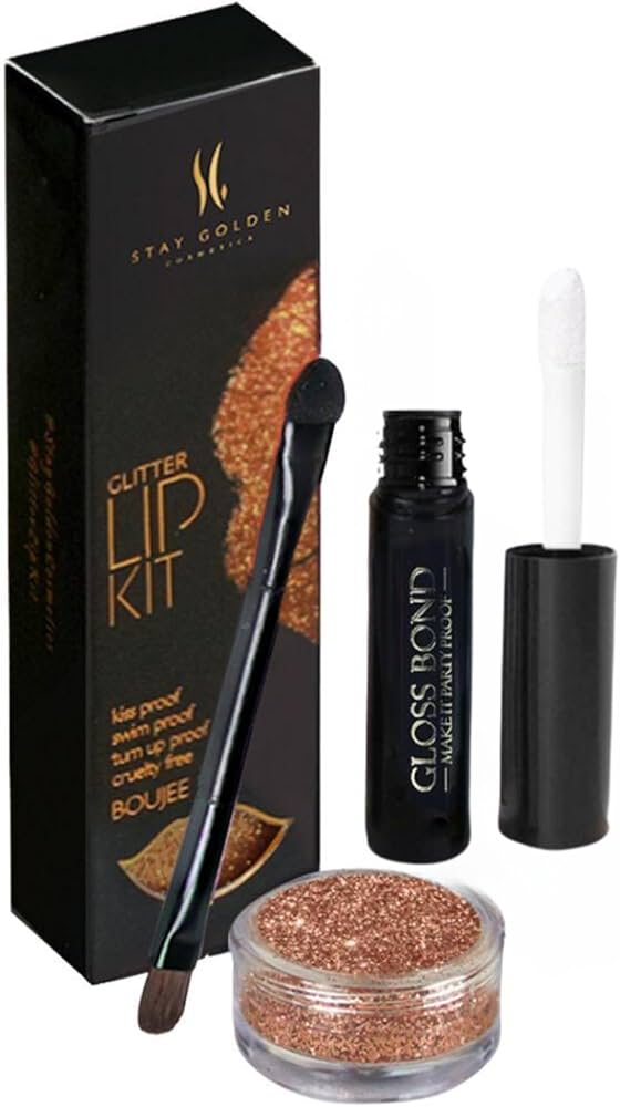 ⭐ Stay Golden – Glitter Lip Kit “Boujee”