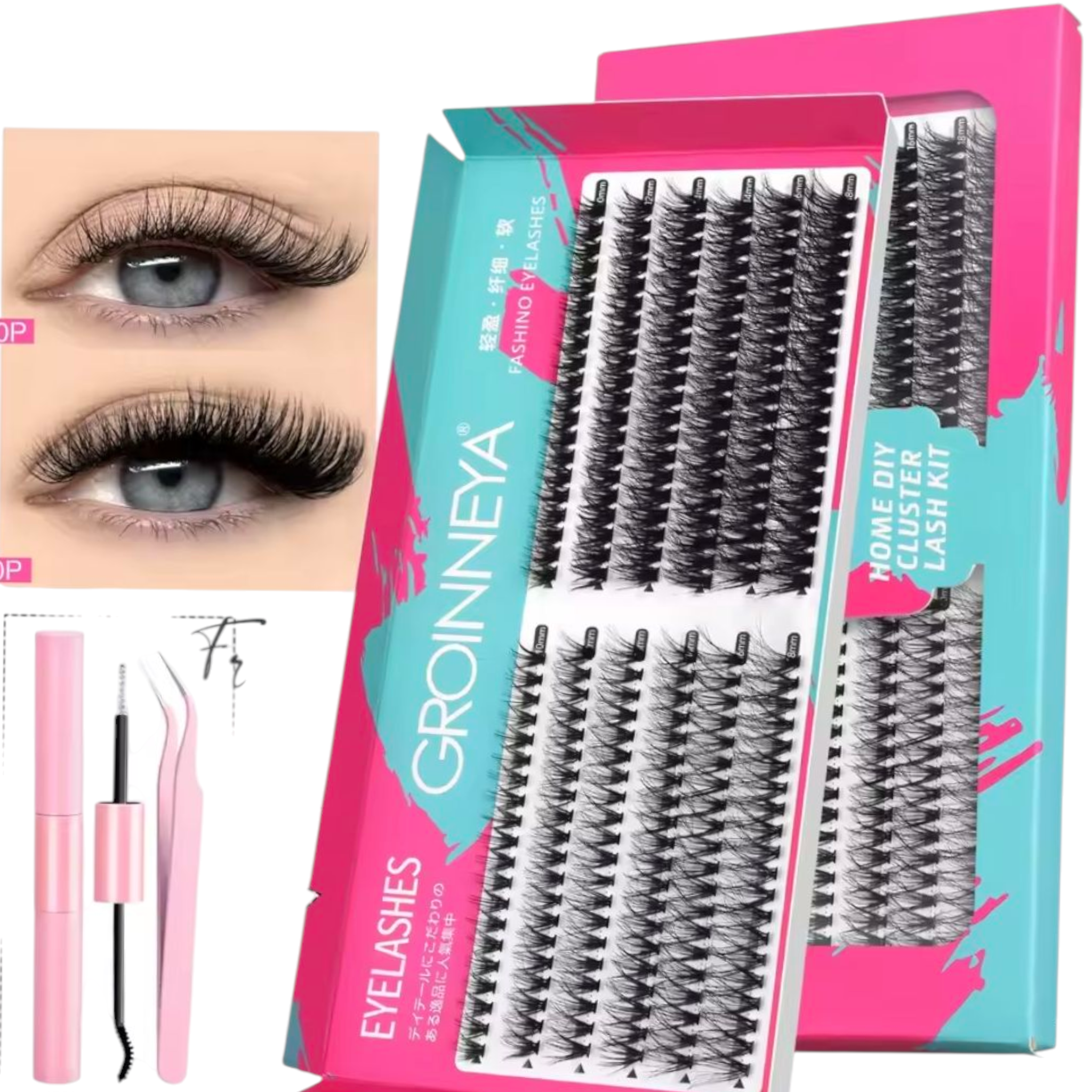✨Kit de Pestañas en Clúster (Lashes Clusters Kit)
