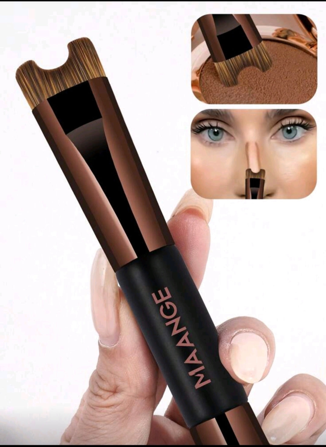 ✨ Set de Brochas MAANGE – Base & Contorno Profesional