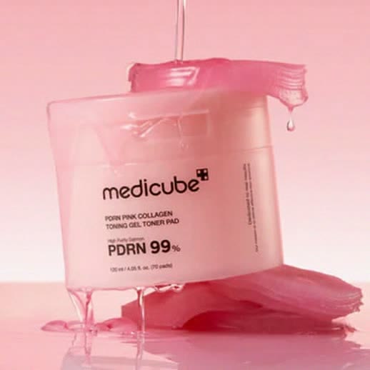Medicube PDRN Pink Collagen Toning Gel Toner Pads (70 Pads)