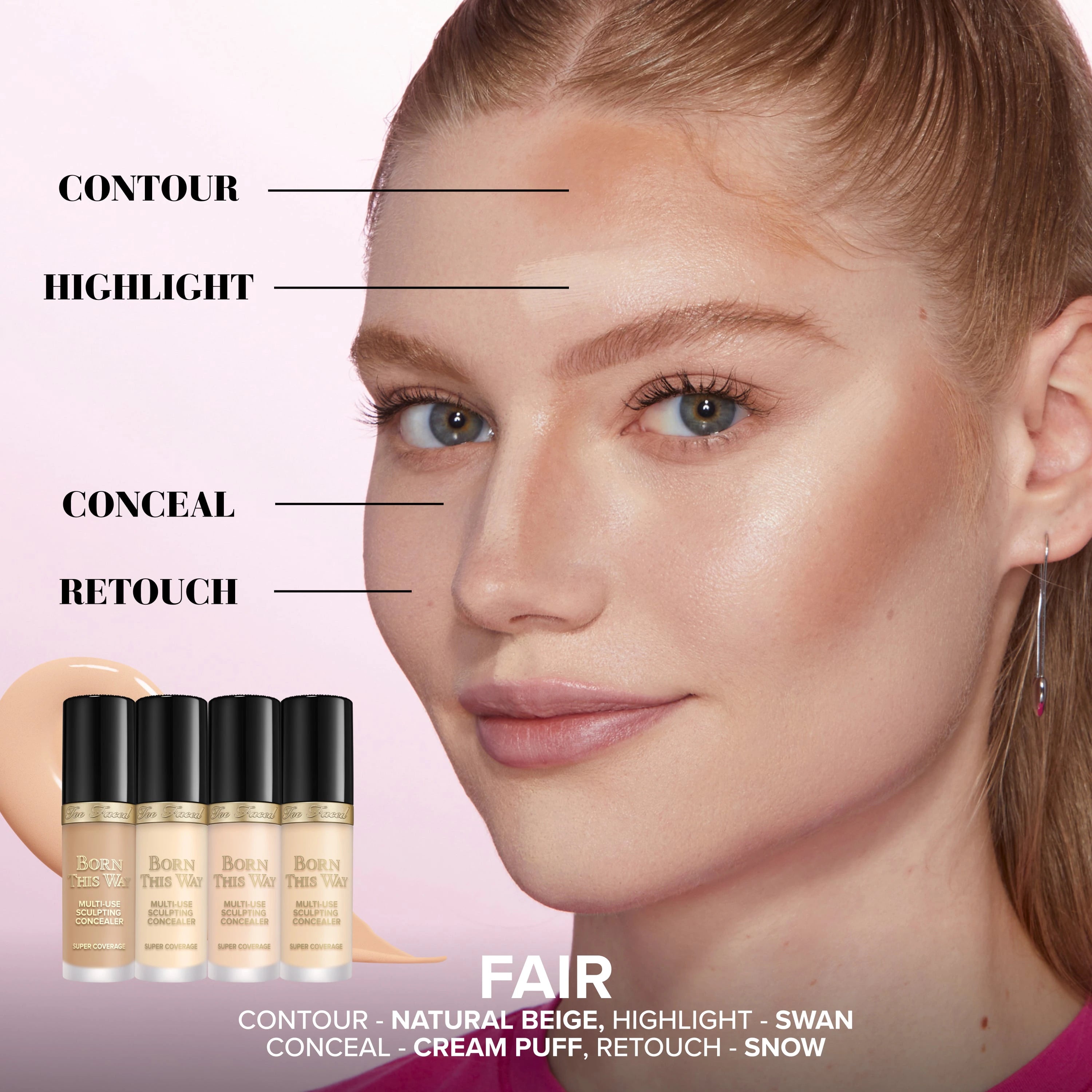 ⭐ Corrector Too Faced Born This Way – Tono Porcelain