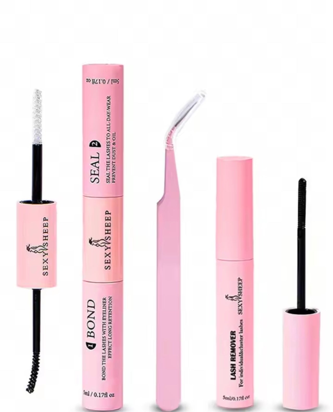 ✨ Kit Profesional Bond, Seal & Remover para Pestañas ✨